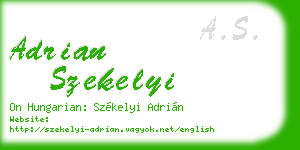 adrian szekelyi business card